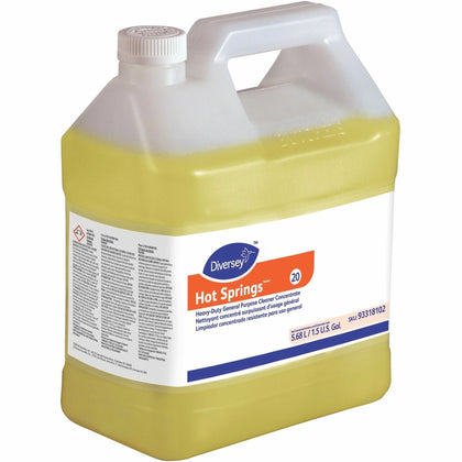 Diversey Hot Springs Heavy-Duty Cleaner: Citrus Scent 192 fl oz - Caustic-free - 2/Carton - Multipurpose Cleaners