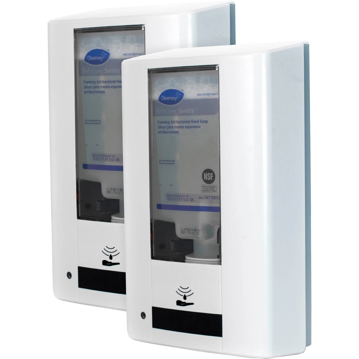 Diversey IntelliCare Hybrid Dispenser: Automatic/Manual 1.37qt Capacity - Skin Care Dispensers & Refills