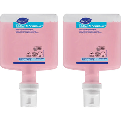 Diversey IntelliCare Lemon Tea Splash Body Wash - 1.37 Quart - Citrus Scent - pH Balanced - 6/Carton - Skin Care