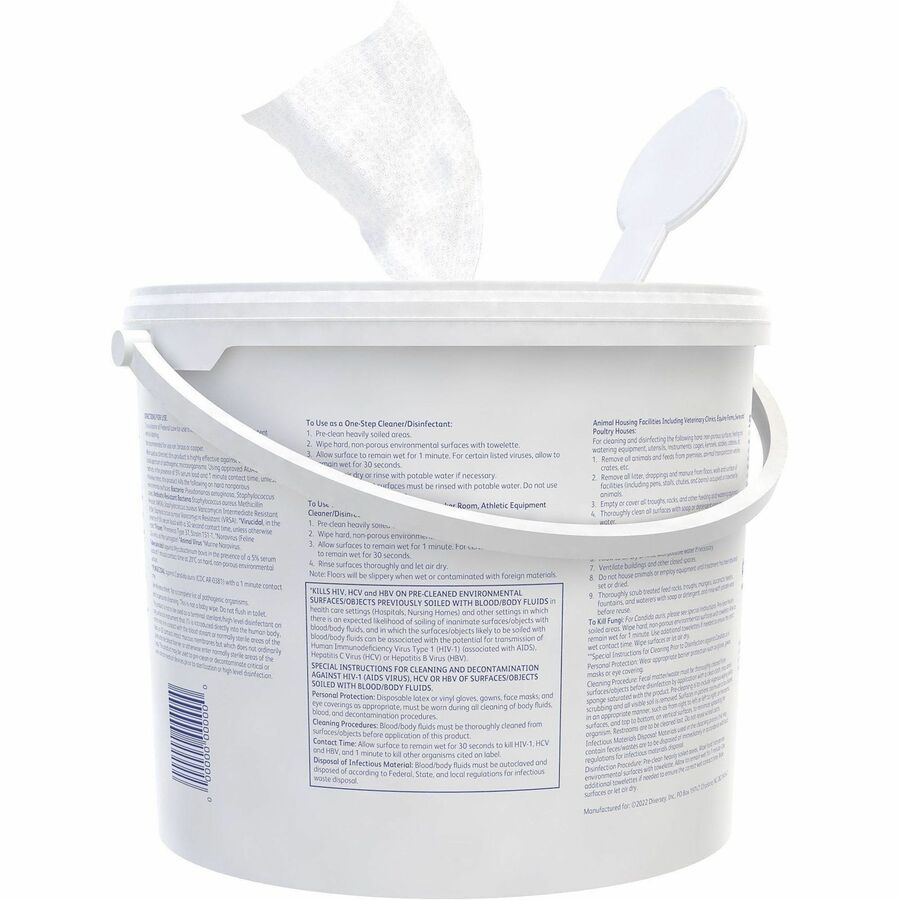 Diversey One-Step Ready-to-Use Hospital Disinfectant Cleaner Wipe - Rear