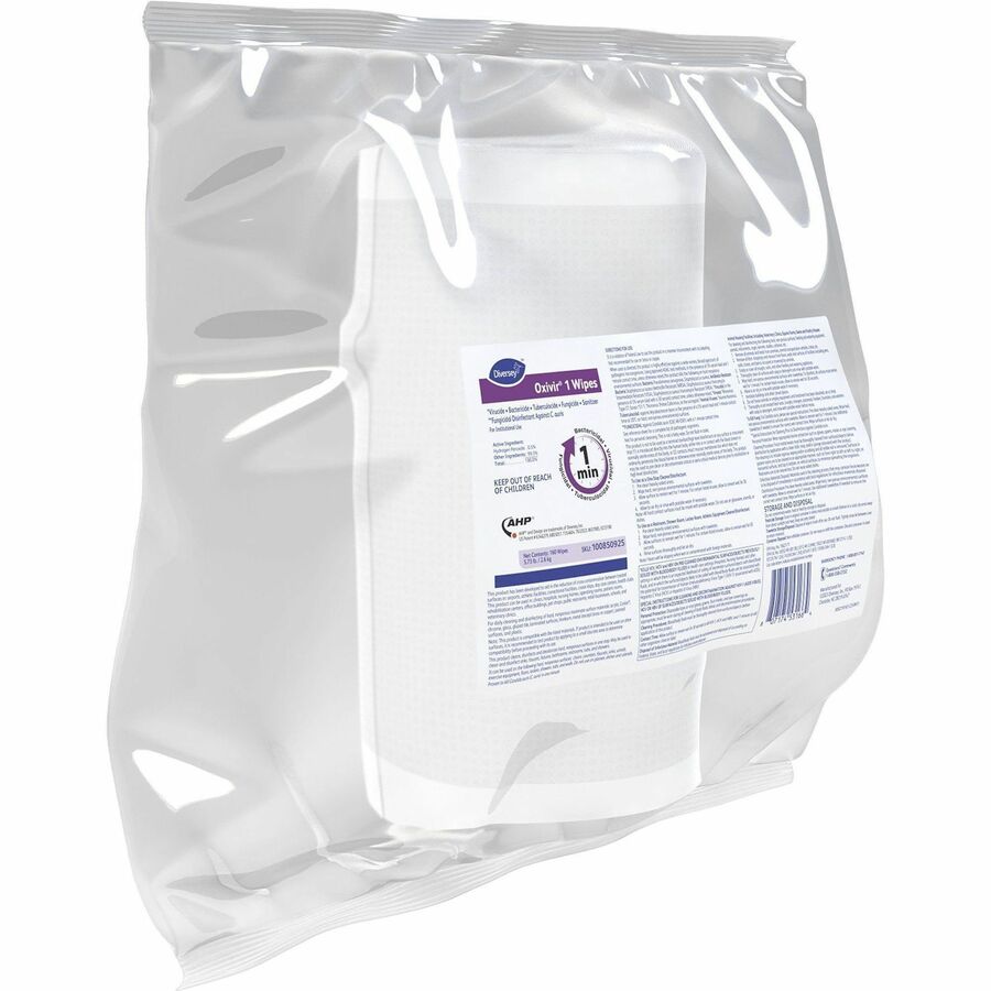 Diversey One-Step Ready-to-Use Hospital Disinfectant Cleaner Wipe - Right