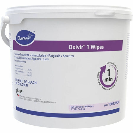 Diversey One-Step Ready-to-Use Hospital Disinfectant Cleaner Wipe - Front