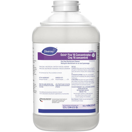 Diversey Oxivir Five 16 Concentrate: Fast-Acting VOC-Free Cleaner - Disinfectants