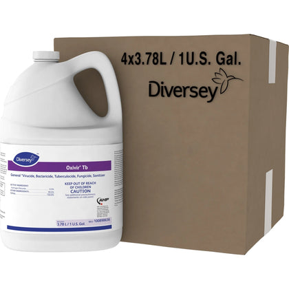 Diversey Oxivir Ready-to-Use Surface Cleaner - 128 fl oz - Cherry Almond Scent - Disinfectant - 4/Carton - Disinfectants