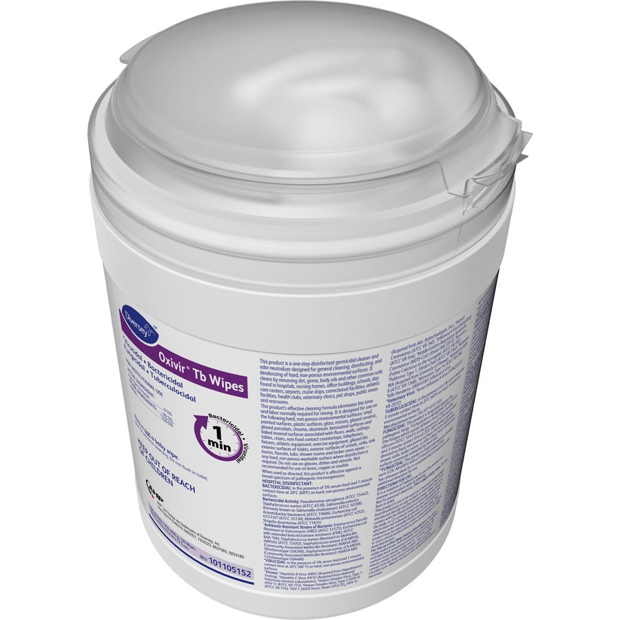 Diversey Oxivir Tb Disinfectant Cleaner Wipes - Top