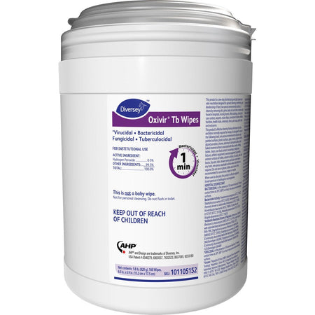 Diversey Oxivir Tb Disinfectant Cleaner Wipes - Front