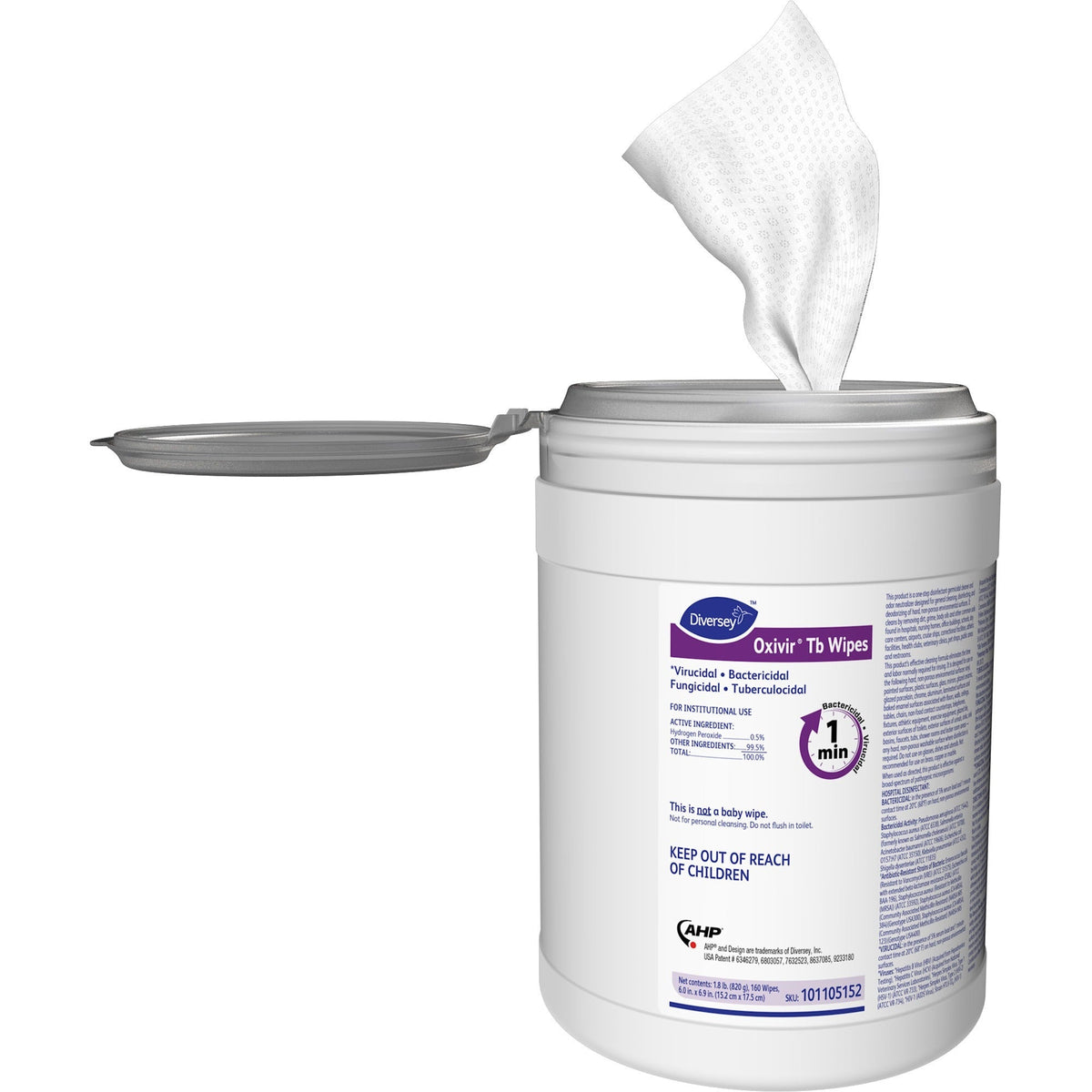Diversey Oxivir Tb Disinfectant Cleaner Wipes - 2000