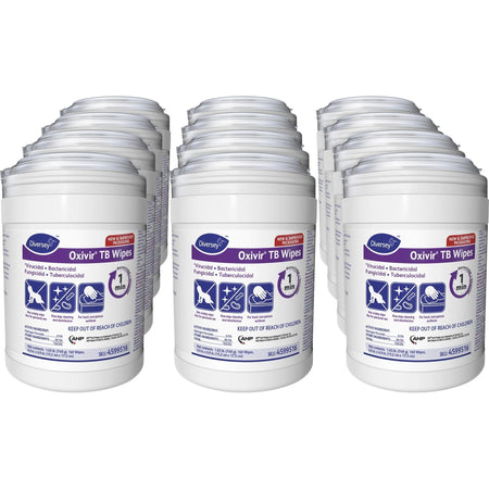 Diversey Oxivir Tb Wipes: Multipurpose Disinfectant - 160 Wipes - VOC-free - Cleaning