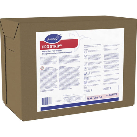 Diversey Pro Strip Heavy Duty Floor Stripper - 640 fl oz (20 quart) - Cherry Almond Scent - Straw - 1 / Carton