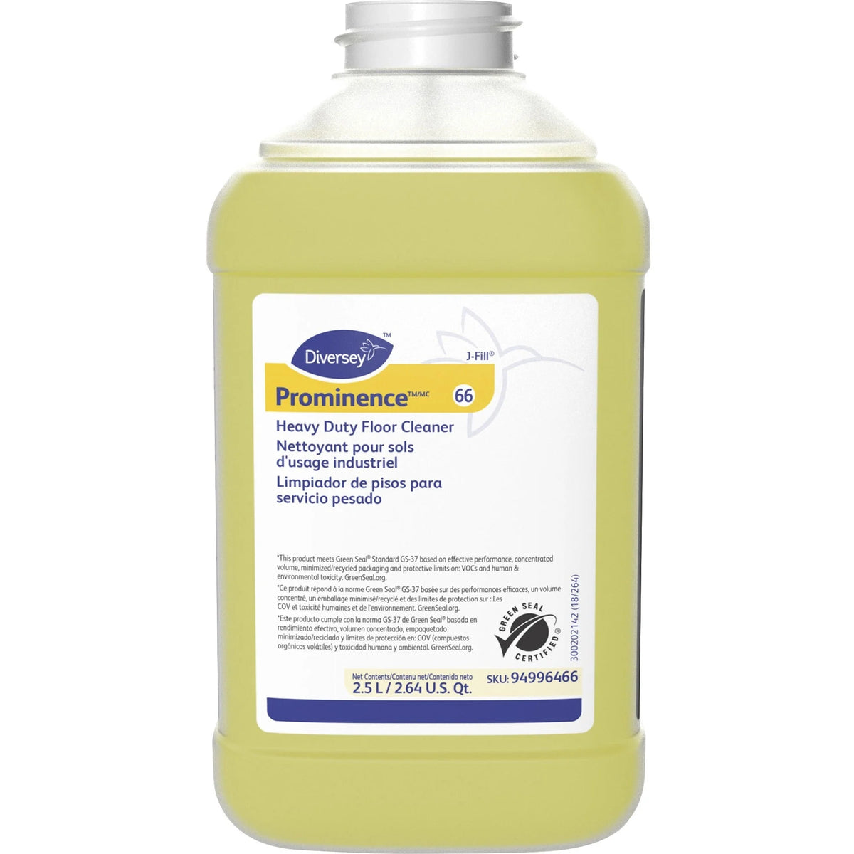 Diversey Prominence Heavy Duty Floor Cleaner - Citrus Scent - 84.5 fl oz - pH Neutral - 2 / Carton - Floor/Carpet