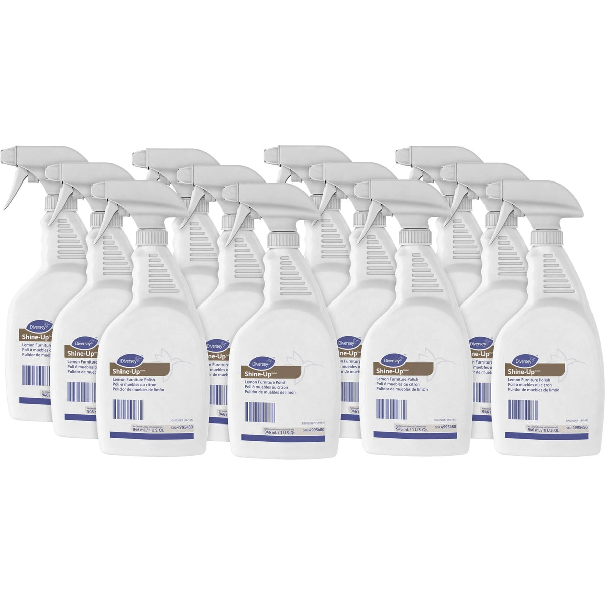 Diversey Shine-Up Lemon Furniture Polish: Ready-To-Use 32 fl oz - Non-smearing Fingerprint Resistant - Specialty