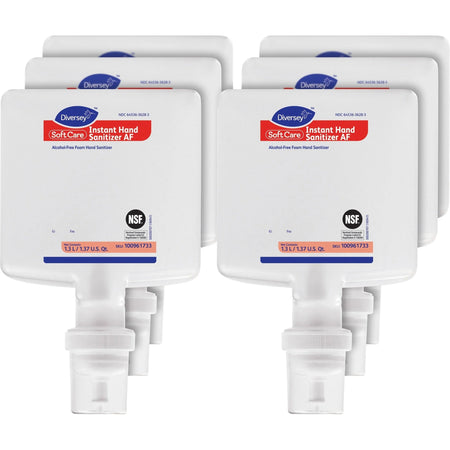 Diversey Soft Care Hand Sanitizer Refill: Fresh Scent 1.37 Quart - Kills Germs for Various Settings - Non-Sticky