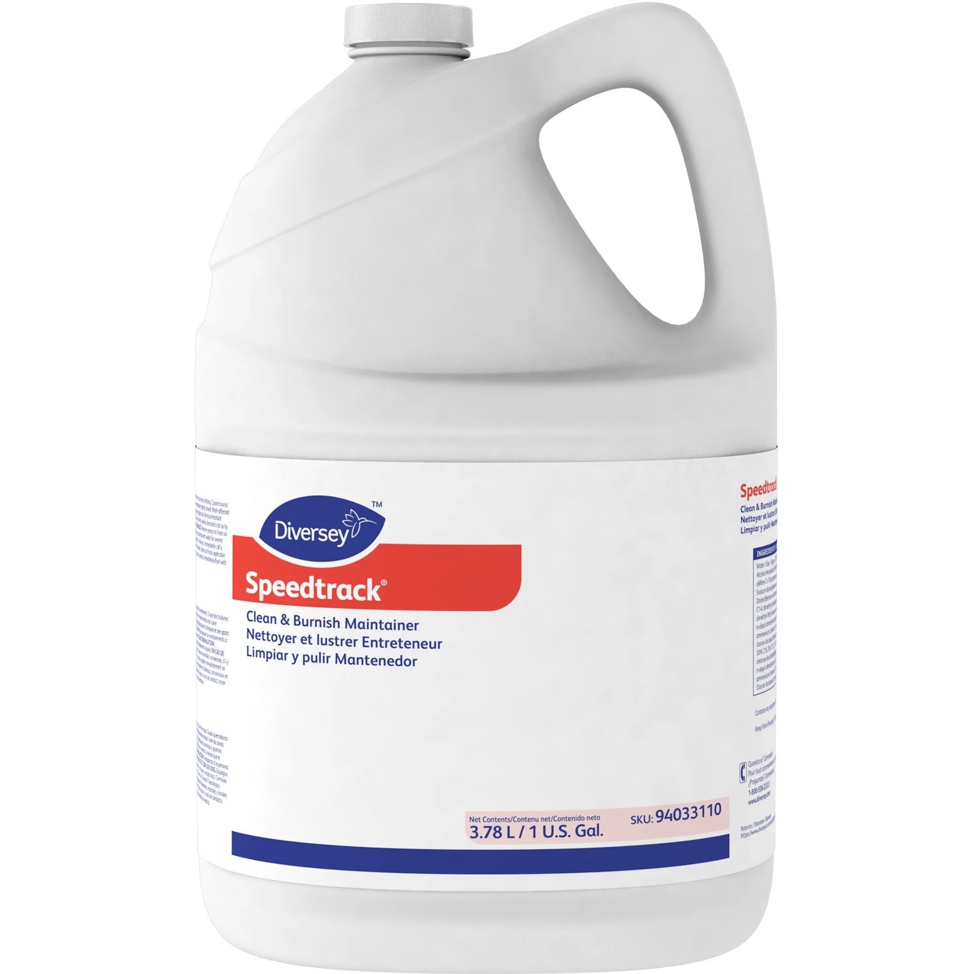 Diversey Speedtrack Clean/Burnish Maintainer - 128 fl oz - Quick Drying Formula - Floor/Carpet Cleaners & Protectors