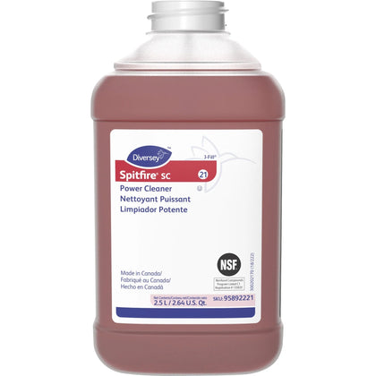 Diversey Spitfire SC Power Cleaner: Pine Scent Heavy Duty - 169.1 fl oz - 2/Carton - Specialty Cleaners