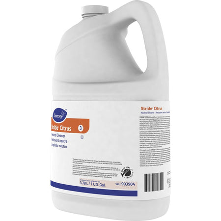 Diversey Stride Citrus Neutral Cleaner - Concentrate - 128 fl oz (4 quart) - Scent - Floor/Carpet Cleaners & Protectors