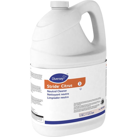 Diversey Stride Citrus Neutral Cleaner - Concentrate - 128 fl oz (4 quart) - Scent - Floor/Carpet Cleaners & Protectors