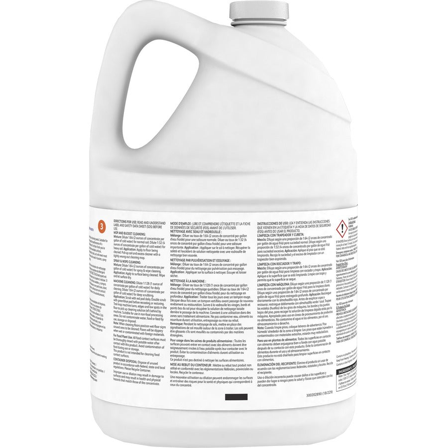 Diversey Stride Citrus Neutral Cleaner - Concentrate - 128 fl oz (4 quart) - Scent - Floor/Carpet Cleaners & Protectors