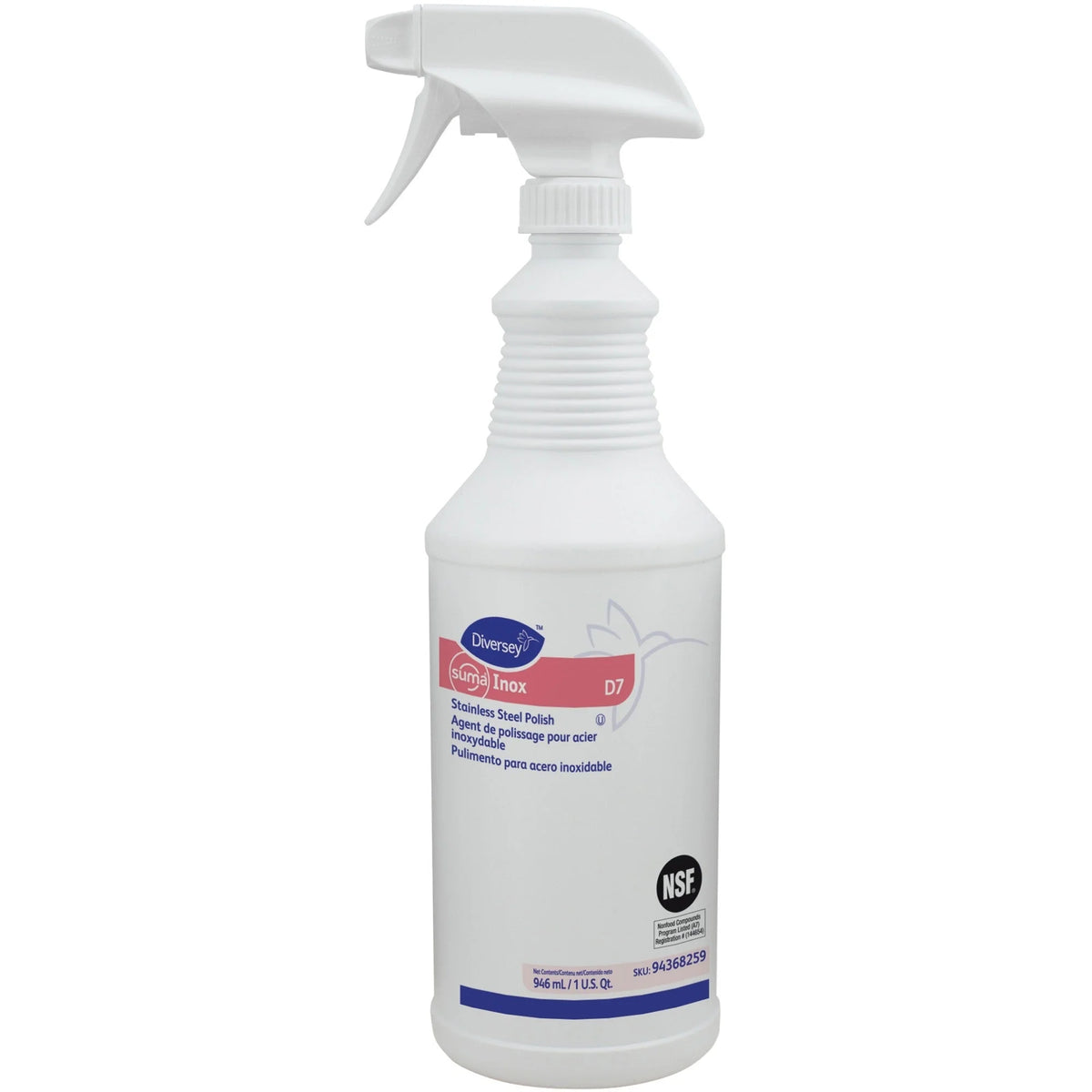 Diversey Suma Inox Stainless Steel Polish - 32 fl oz - Hydrocarbon Scent - Specialty Cleaners