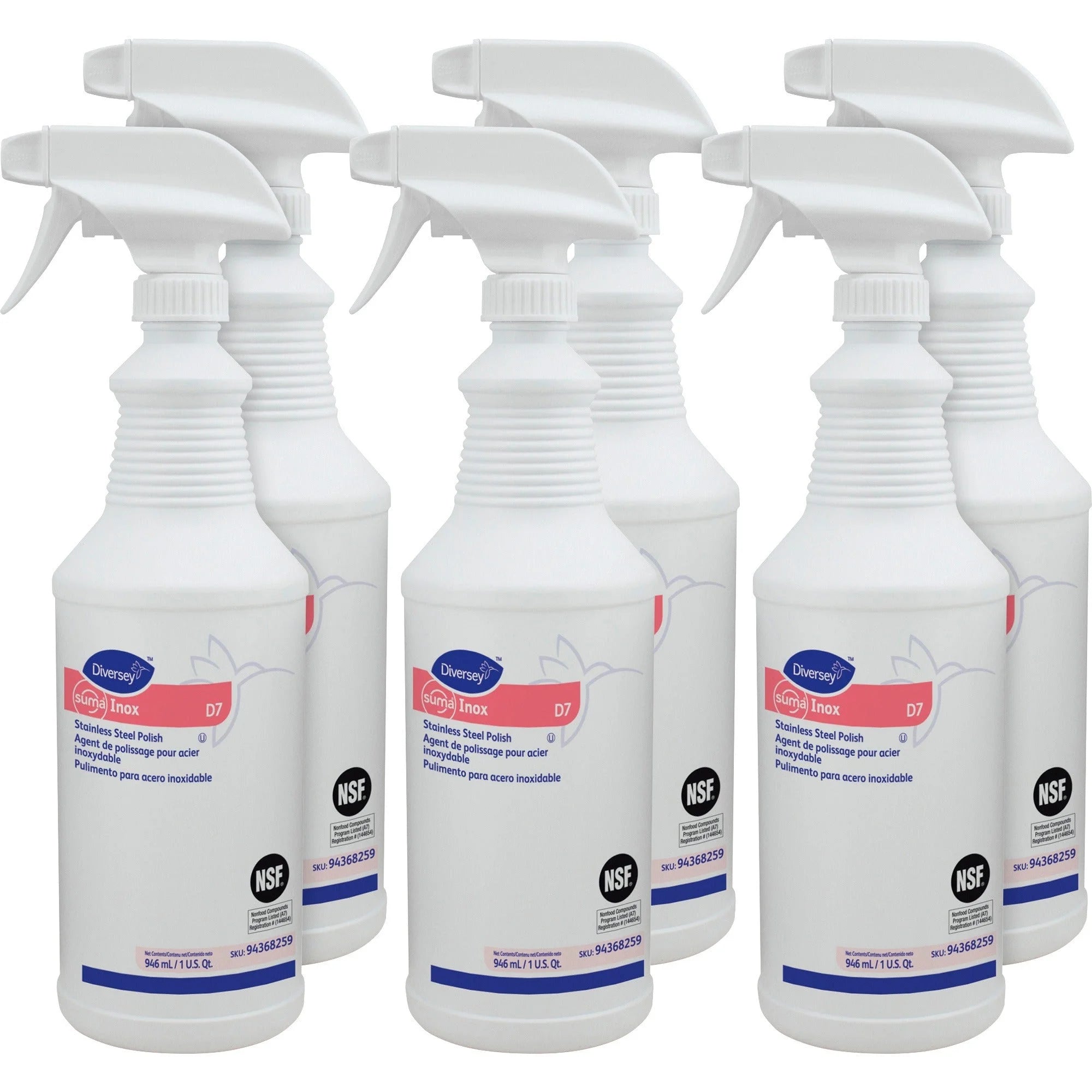 Diversey Suma Inox Stainless Steel Polish - 32 fl oz - Hydrocarbon Scent - Specialty Cleaners