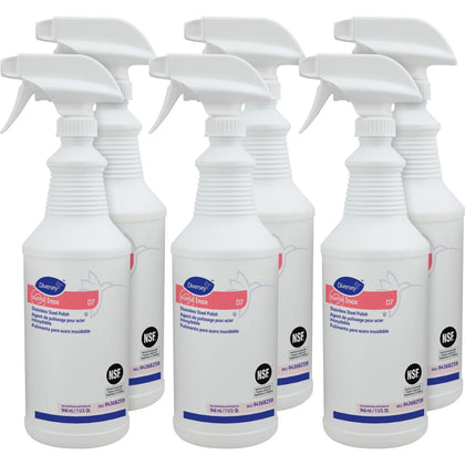 Diversey Suma Inox Stainless Steel Polish - 32 fl oz - Hydrocarbon Scent - Specialty Cleaners