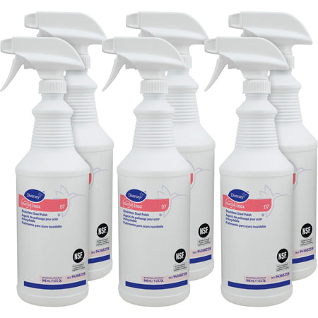 Diversey Suma Inox Stainless Steel Polish - 32 fl oz - Hydrocarbon Scent - Specialty Cleaners