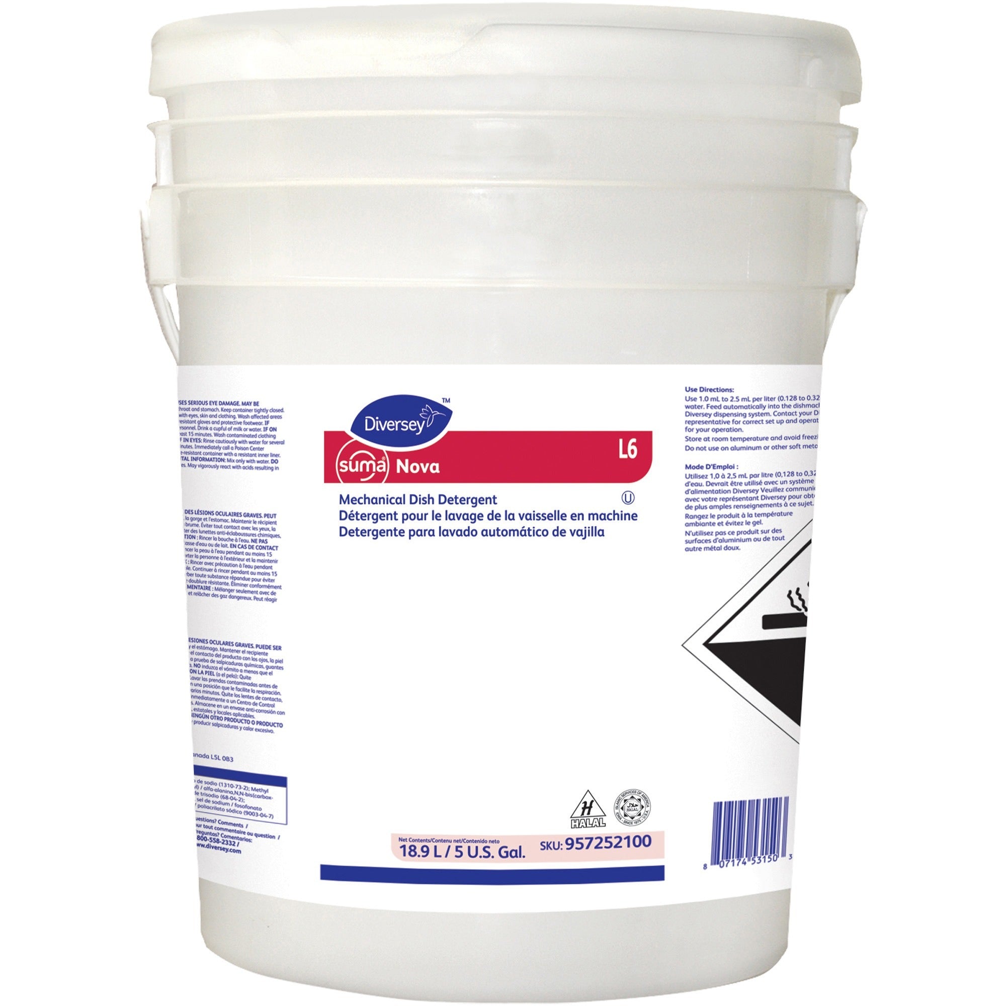 Diversey Suma Nova L6 Machine Dish Liquid - 2000
