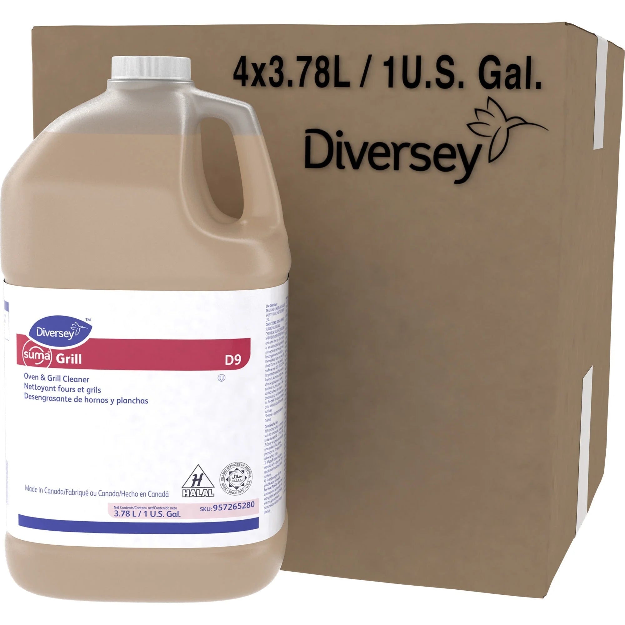 Diversey Suma Oven/Grill Cleaner: Heavy Duty 128 fl oz - Ready-To-Use - Specialty Cleaners