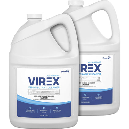 Diversey Virex Disinfectant Cleaner - Citrus Scent - 128 fl oz - 2/Carton - Disinfectants