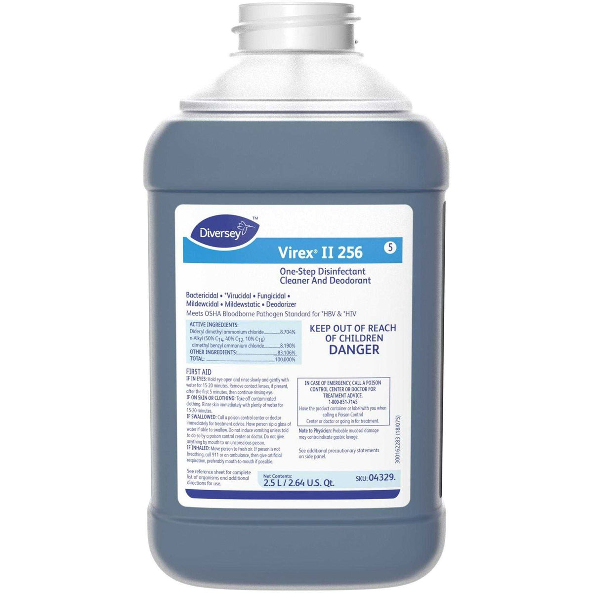 Diversey Virex II 256 Disinfectant Cleaner - 2000