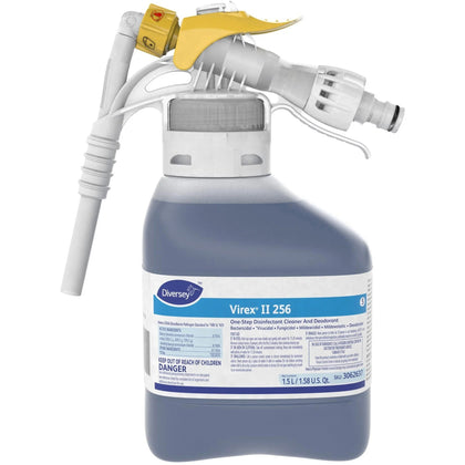 Diversey Virex II Disinfectant Cleaner - Concentrate - Minty Scent - 50.7 fl oz - 2/Carton - Disinfectants