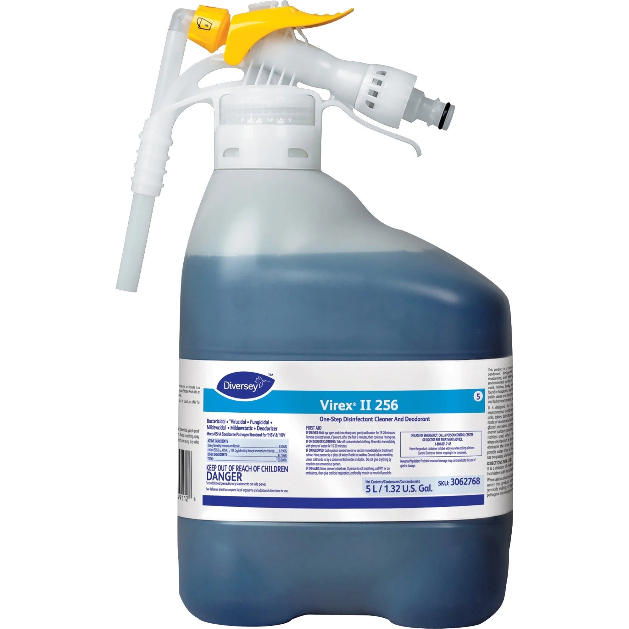 Diversey Virex II Disinfectant Cleaner - Minty Scent - 16.9 fl oz - 1 / Carton - Disinfectants