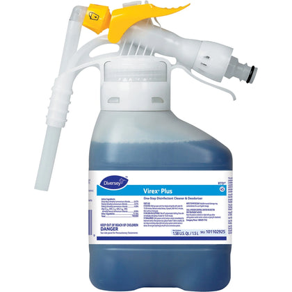 Diversey Virex Plus Disinfectant Cleaner: Ready-To-Use Concentrate - 50.7 fl oz - Bactericide Virucidal Fungicide