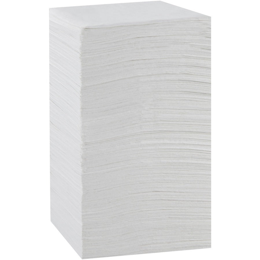 Dixie 1/4-Fold Beverage Napkin - 1 Ply - 9.50’’ Width x Length - White - Paper - 500/Pack - 8 / Carton - Napkins