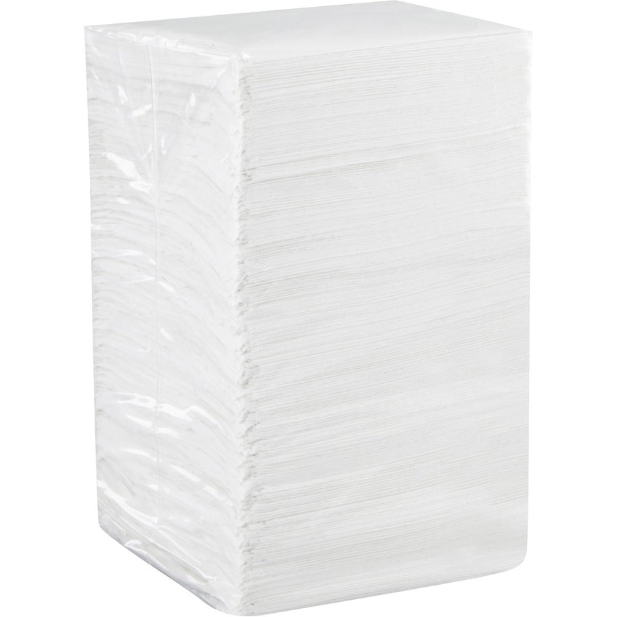 Dixie 1/4-Fold Beverage Napkin - 1 Ply - 9.50’’ Width x Length - White - Paper - 500/Pack - 8 / Carton - Napkins