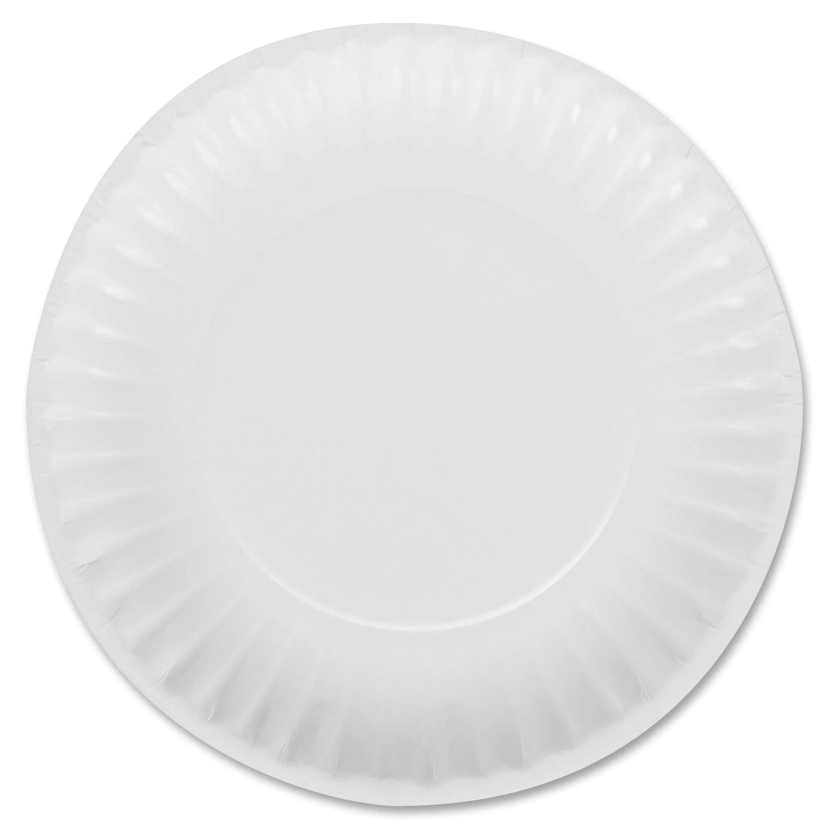 Dixie Basic® 6’’ Lightweight Paper Plates by GP Pro - Microwave Safe - Diameter - White - Body - 100/Pack