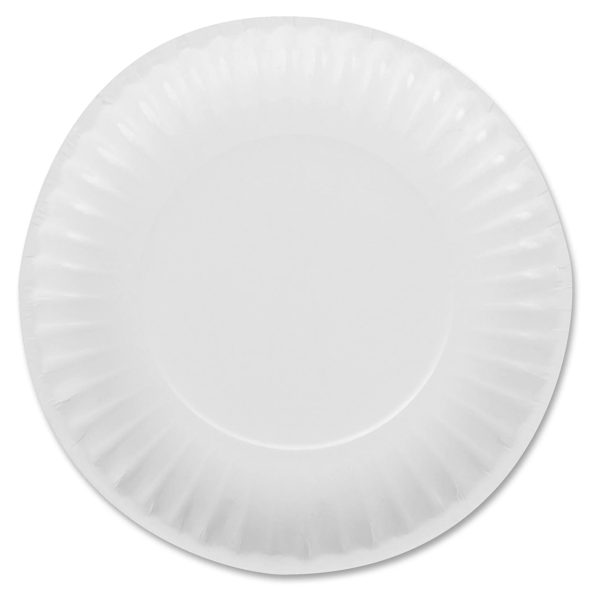 Dixie Basic® 6’’ Lightweight Paper Plates by GP Pro - Microwave Safe - Diameter - White - Body - 100/Pack