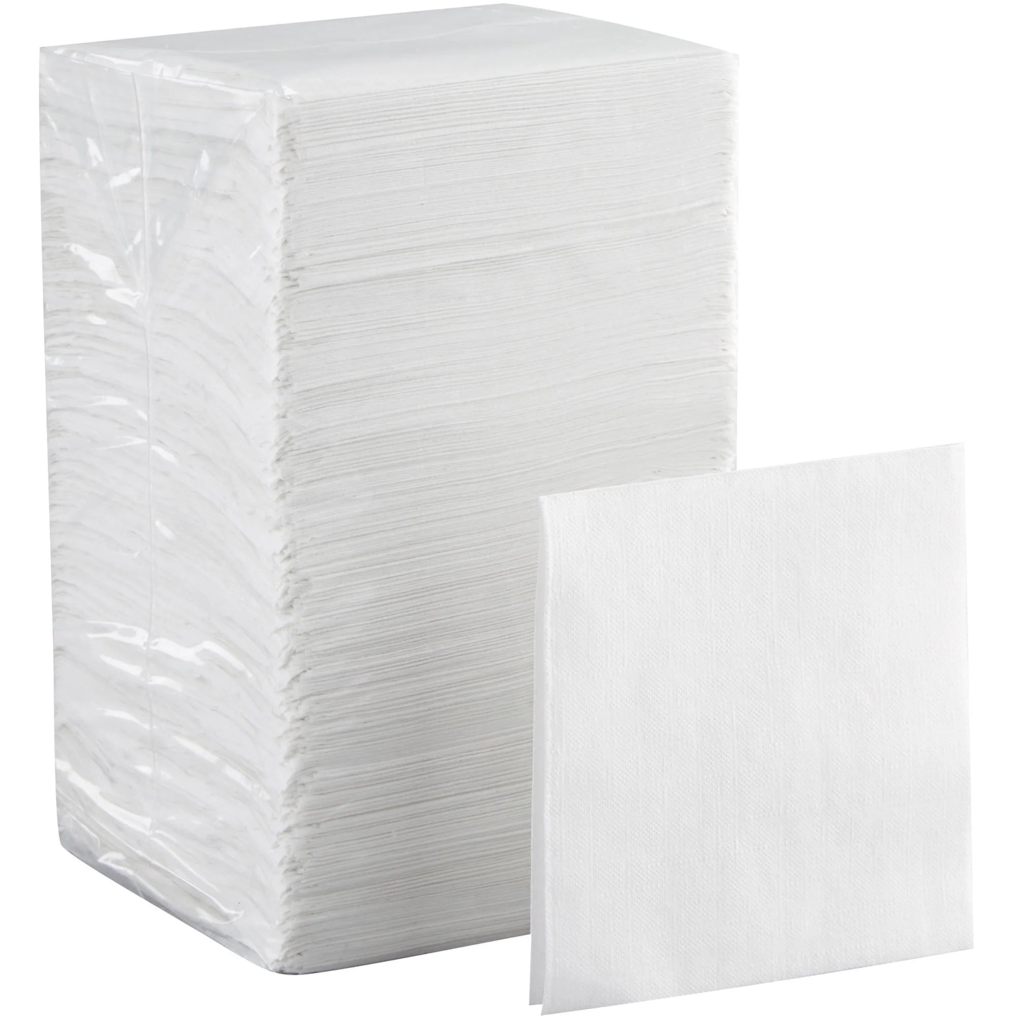 Dixie Beverage Napkin: 1/4-Fold 1 Ply 9.50’’ x White - 500/Pack - Napkins