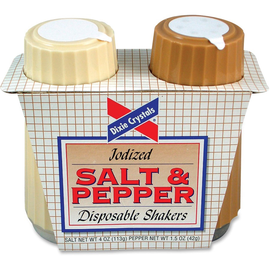 Dixie Crystals Salt & Pepper Shakers Set - 2 / Pack - Condiments