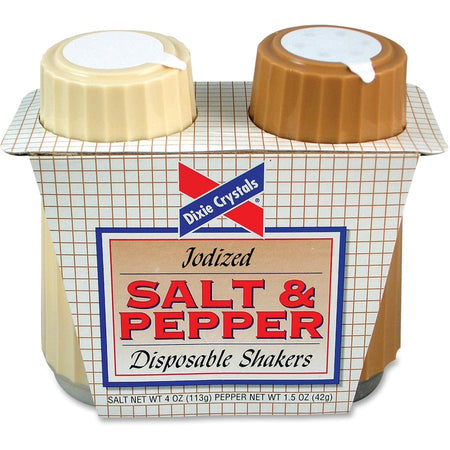 Dixie Crystals Salt & Pepper Shakers Set - 2 / Pack - Condiments