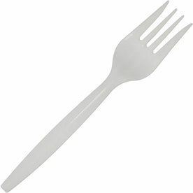 Dixie Fork: Disposable White Forks - 40/Pack 24/Carton - Cutlery