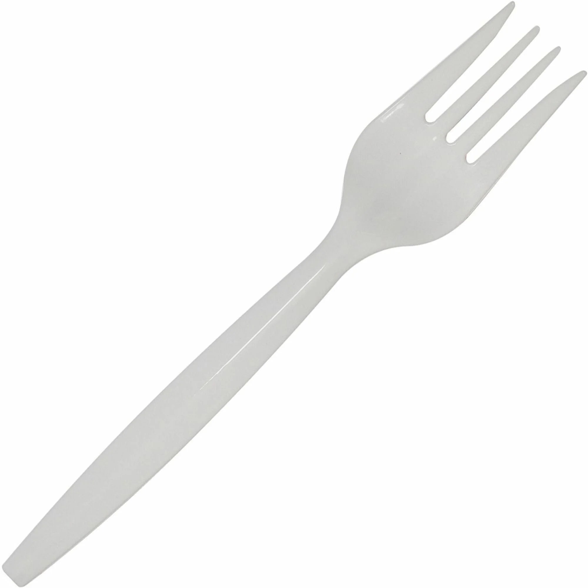 Dixie Fork: Disposable White Forks - 40/Pack 24/Carton - Cutlery