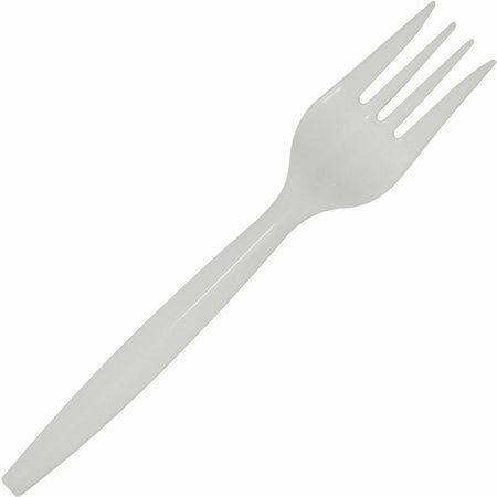 Dixie Fork: Disposable White Forks - 40/Pack 24/Carton - Cutlery