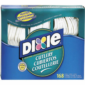 Dixie Heavyweight Cutlery Set - 168-Piece Combo Box