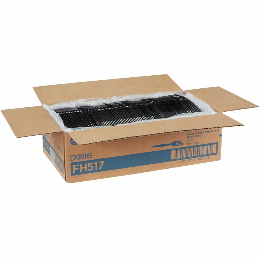 Dixie Heavyweight Disposable Forks by GP Pro - Top