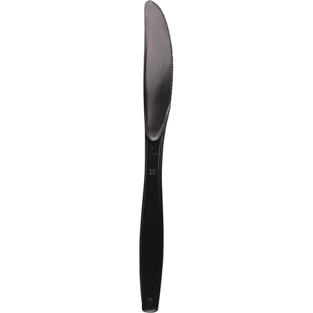 Dixie Heavyweight Disposable Knives: Black 1000/Carton - Cutlery