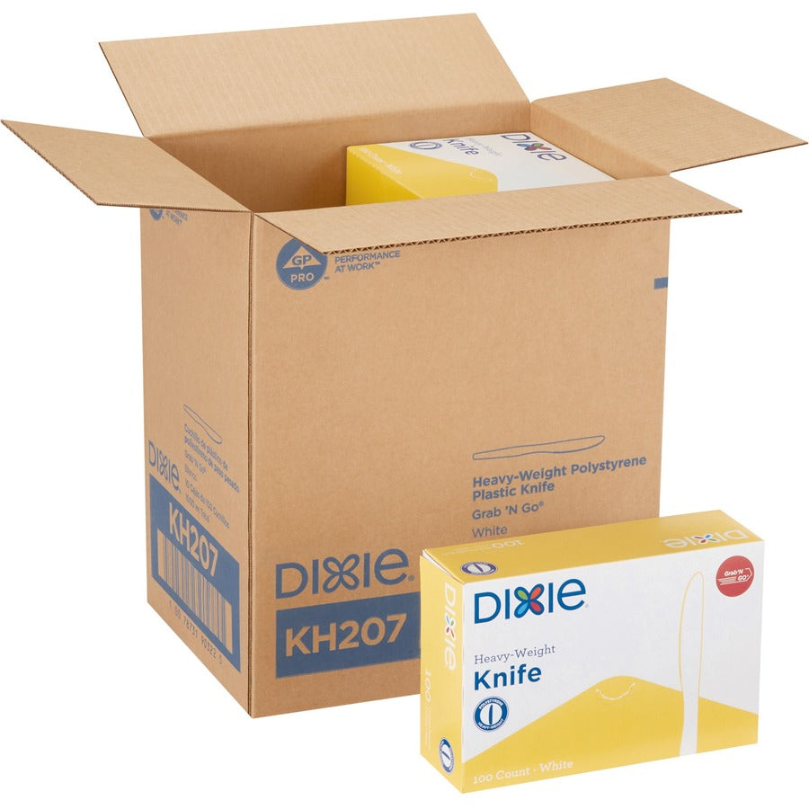 Dixie Heavyweight Disposable Knives Grab-N-Go by GP Pro - Bottom