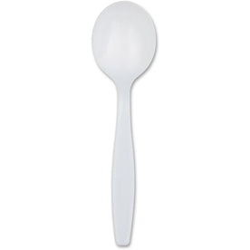 Dixie Heavyweight Disposable Soup Spoons: White 1000/Carton - Cutlery