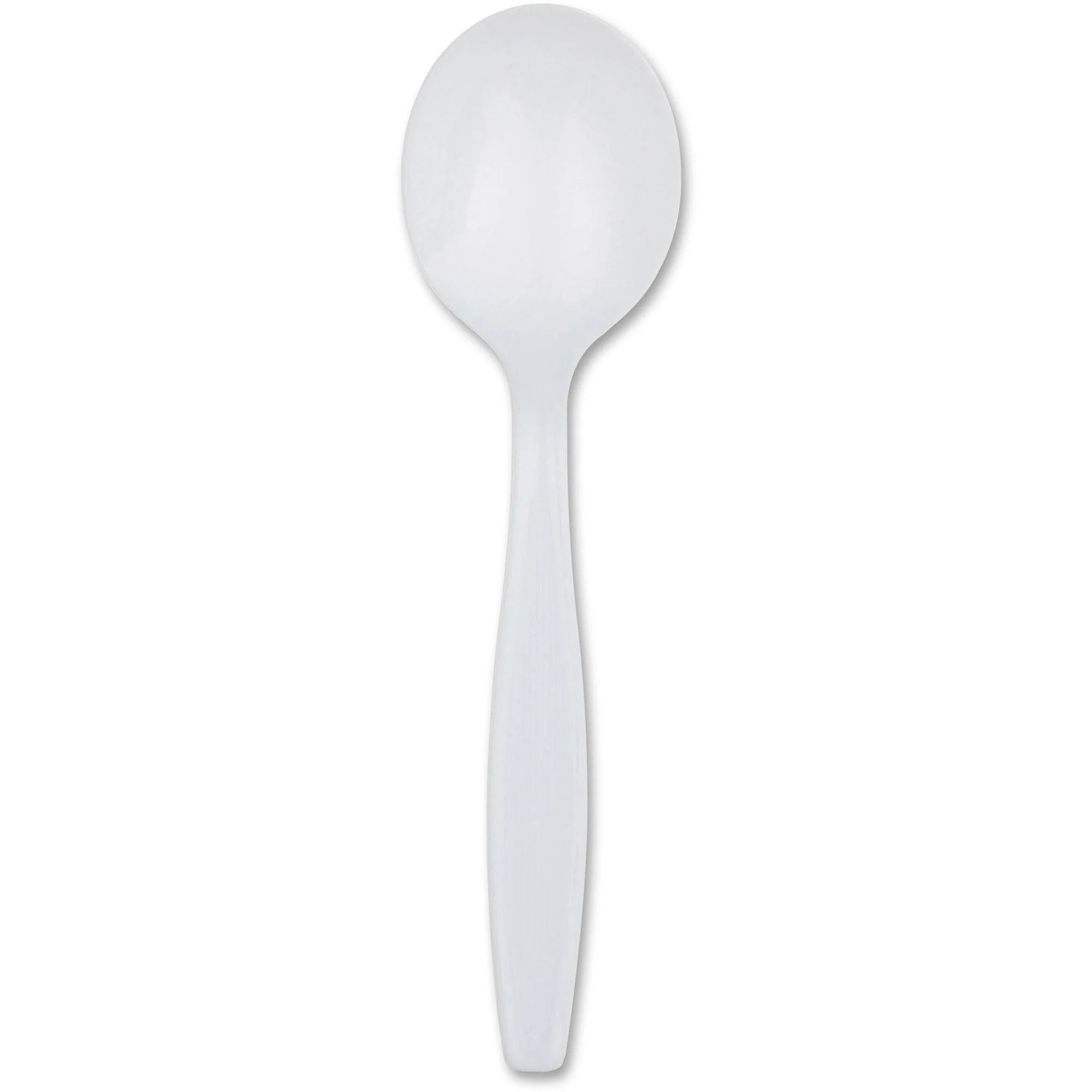 Dixie Heavyweight Disposable Soup Spoons: White 1000/Carton - Cutlery