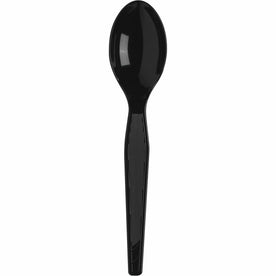 Dixie Heavyweight Disposable Teaspoons: Black 1000/Carton - Cutlery