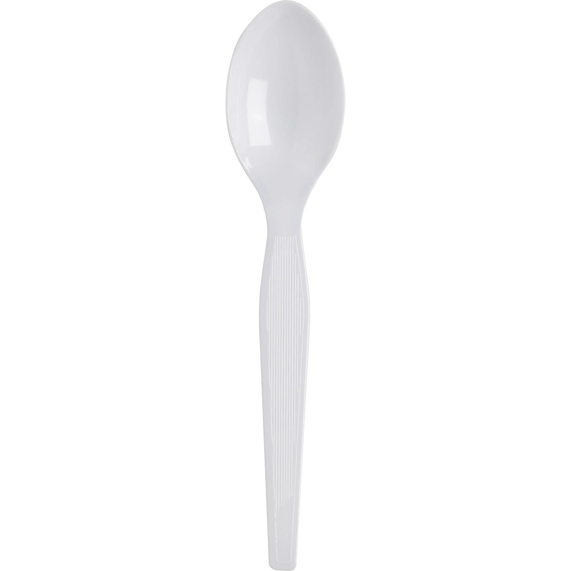 Dixie Heavyweight Disposable Teaspoons: White 1000/Carton - Cutlery